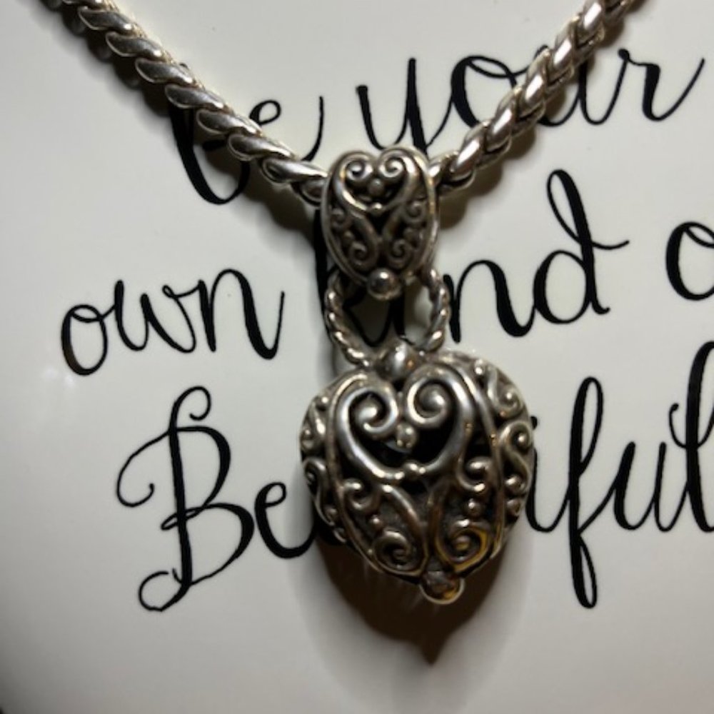 Brighton Bibi Heart necklace with tin